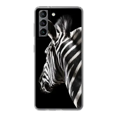 Produktbild von MuchoWow® Handyhülle Schutzhülle Hülle für Samsung Galaxy S21 Zebra - Wilde Tiere - Muster Silikon Softcase Handy Hülle - Softcase