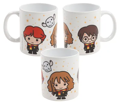 Produktbild von Harry Potter Tasse - Freunde Trio Kaffeetasse Becher Kaffeebecher aus Keramik Weiß 320 ml