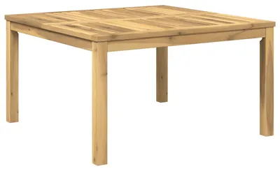 Produktbild von Couchtisch Weiß 80 x 80,5 x 45 cm Massivholz Akazie
