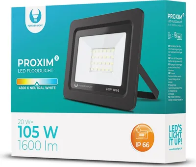 Imagen del producto de Faro LED Proxim II 20W | 4500K | IP66, marca Forever Light