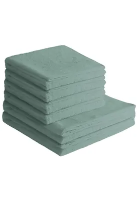 Produktbild von Sansibar Sylt Handtuch Set Frottier-Serie Classic Nr. 4 (Set, 6-tlg), smaragd
