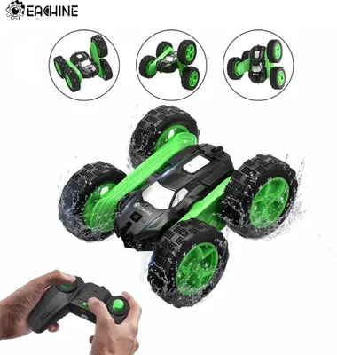 Produktbild von FLYHAL EC02 RC Stuntauto – 360° High-Speed Rotation & beidseitiges Fahren | 4WD Stunt-RC-Auto für Kinder & Erwachsene mit USB-Akku