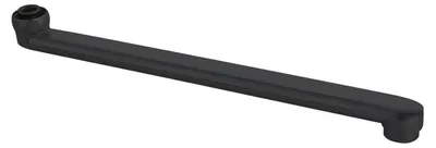 Produktbild von Aqualine Wasserauslauf, 220mm, flach, schwarz matt