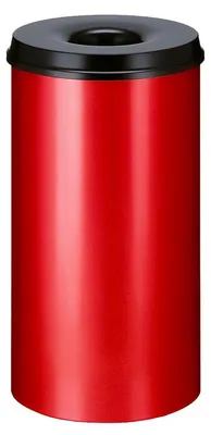 Immagine prodotto di V-Part - Feuerlöschender Papierkorb 50 Liter - Steel   - Rot, Schwarz