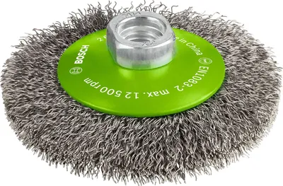 Obrázok produktu pre Čistiaca kužeľová kefa PRO z nehrdzavejúcej ocele, 100 x 0,35 mm, závit
