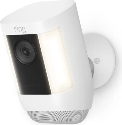 Produktbild von Ring Spotlight Cam Pro Battery - IP-Sicherheitskamera - Outdoor - Kabellos - Decke/Wand - Weiß - Box