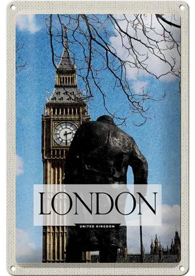 Produktbild von Blechschild Reise 20x30cm London UK Big Ben Reiseziel