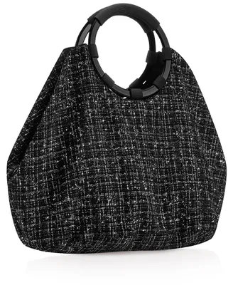 Produktbild von Reisenthel loopbag hobo, Frau, Hobo-Tasche, Reißverschlusstasche, Schwarz, Muster, Schwarz