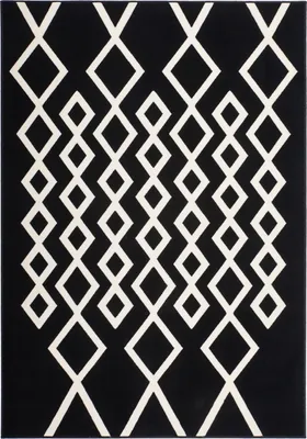 Produktbild von Lina 400 Schwarz / Elfenbein 120cm x 170cm