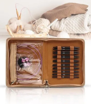 Produktbild von Stricknadel-Set 9 Paar 3-6 mm mit Zubehör