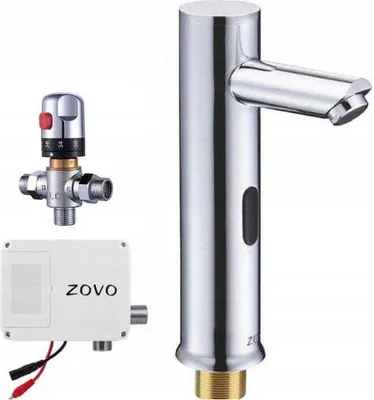 Produktbild von Bewegungssensor-Armatur, mit Thermostatmischer, 17,5 cm, verchromt, Batteriebetrieb, W123MT