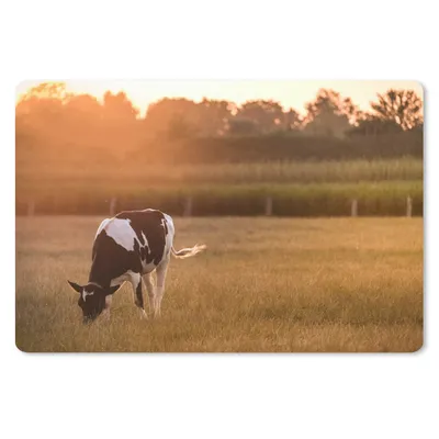 Produktbild von MuchoWow® Mauspad Mousepad Kuh - Sonne - Tiere 27x18 cm - Mousepads - Maus Mat - Pad - Mausunterlage - Büroartikel - Desk Matten