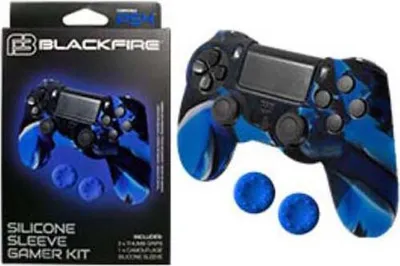 Produktbild von Ardistel 8431305025955, PlayStation 4, Gaming-Controllergehäuse, Schwarz, Blau, Rot, Silikon, Box