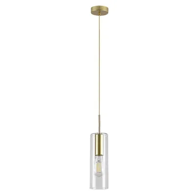 Imagen del producto de Rabalux 72050, lámpara colgante de 1 foco, casquillo E27, color dorado, forma redonda, estilo moderno, diámetro 90 mm