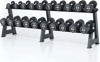 Produktbild von ATLETICA Ablage für Rundhanteln | 20 Stück Kurzhantelablage für Rundhanteln | 2 Ebenen | Bis 1000 kg belastbar