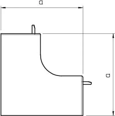 Produktbild von OBO BETTERMANN OBO Inneneckhaube WDK HI60090RW PVC 60x90mm reinweiss RAL9010 6192025