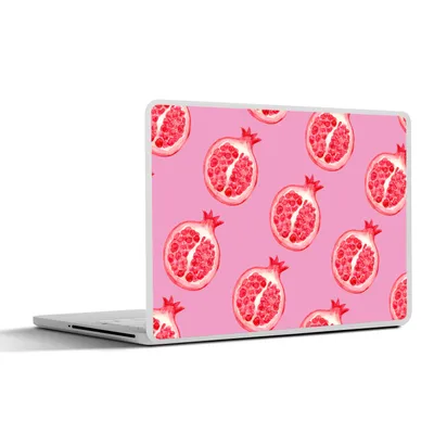 Produktbild von MuchoWow® Laptop Aufkleber Sticker Cover Obst - Rosa - Muster 25x18 cm - Laptop-Deko