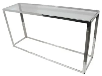 Produktbild von Casa Padrino Luxus Konsole Silber 150 x 40 x H. 78 cm - Wohnzimmer Konsolentisch
