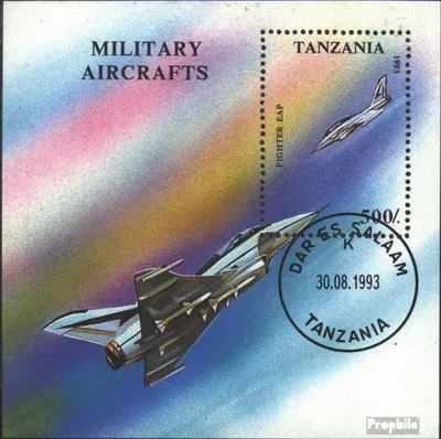 Produktbild von Briefmarken Tansania 1993 Mi Block226 (kompl.Ausg.) gestempelt Militärflugzeuge