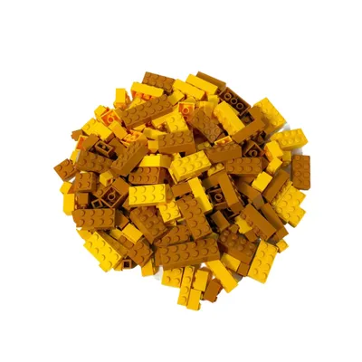 A pile of LEGO bricks.