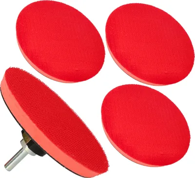 Immagine prodotto di KOTARBAU® Set di 4 dischi abrasivi con velcro 125 mm per smerigliatrice angolare M14 disco di lucidatura con bullone