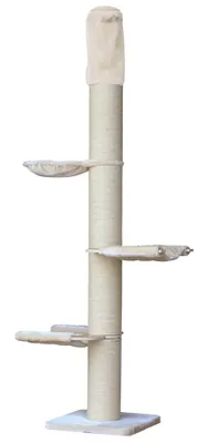 Immagine prodotto di NOBBY Albero per gatti "KALIN", beige, 60 x 60 x 235 - 265 cm