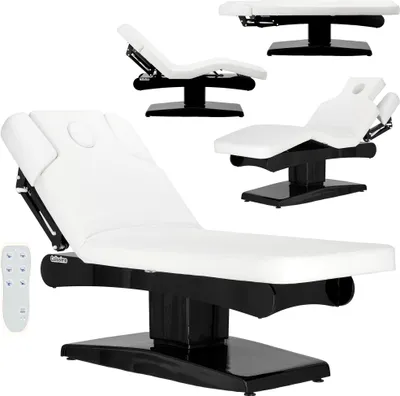 Obrázek produktu pro Elektricky vyhřívaná masážní postel kosmetický stůl pro rehabilitaci bílý Declan