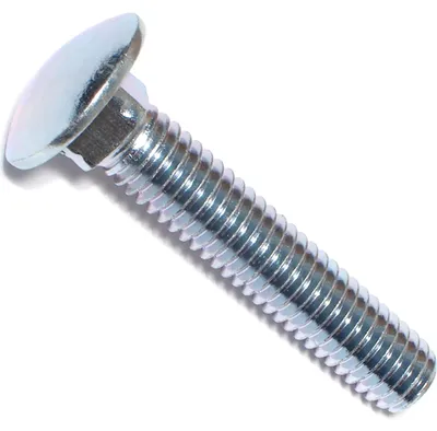Transportbouten 3/8-16 x 2 Zoll, 100 Stück, Stahl verzinkt
