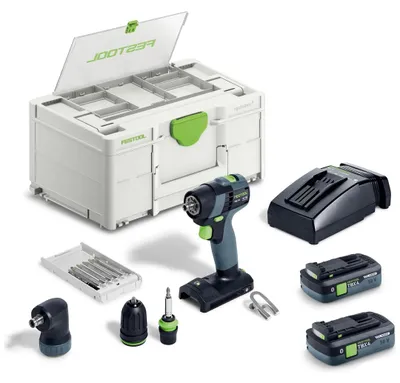 Produktbild von Festool Akku-Bohrschrauber TXS 18 TBX4,0 I-Set, incl. 2x Akku 4 Ah, Schnellladegerät, Zubehör, Systainer