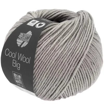 Produktbild von Lana Grossa COOL WOOL Big Mélange 50 g extrafeine Wolle in dezenten Mélange-Tönen 120 m, Farbe:1626 - Graubeige meliert