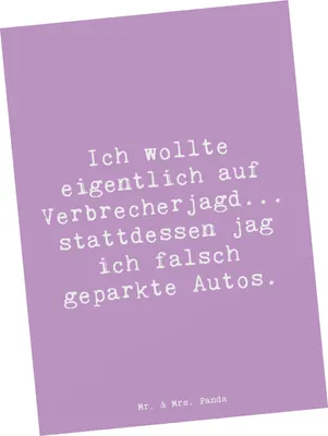 Produktbild von Mr. & Mrs. Panda Postkarte Spruch Polizist im Alltag - Lavendeltraum - Geschenk, Streifendienst, Berufsliebe, Geschenke mit Herz, Grußkarte, Held des Alltags, Beruf
