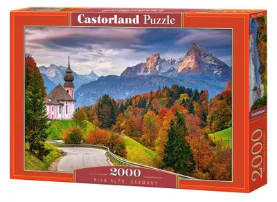 Obrázek produktu pro Puzzle 2000 dílů Podzim v Bavorských Alpách, Německo Castorland 200795