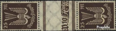 Produktbild von Briefmarken Deutsches Reich 1923 Mi 265ZS Zwischenstegpaar postfrisch Flugpost