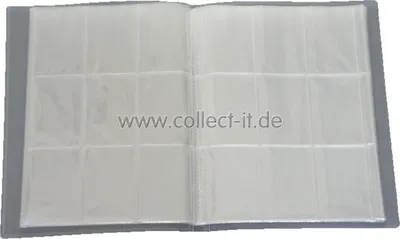 Immagine prodotto di Cartella vuota - 12 pagine (216 schede) - Ideale per raccogliere immagini/cartoline - Colore neutro