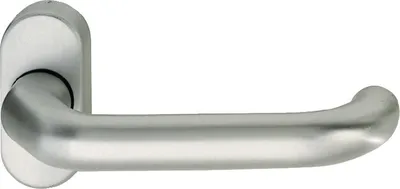 Produktbild von FSB Rahmentürdrücker 1146 Vierkant 9mm Aluminium EV 1 ovale Rosette gekröpft - 0 06 1146 01263 0105