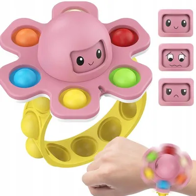 Produktbild von Octopus Pop It Armband für Mädchen Anti-Stress Fidget