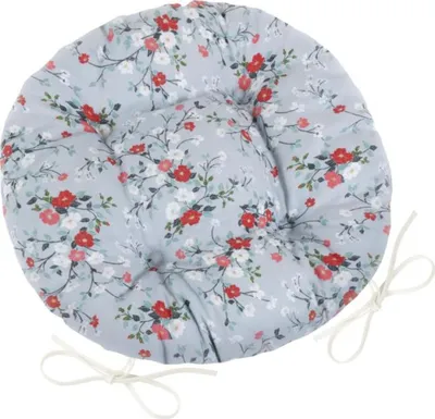 Image de Siège DITA rond matelassé - diamètre 40 cm - Gris