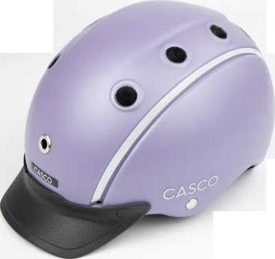 Produktbild von CASCO Nori Iconic Princess Kinderreithelm, Farbe:violett matt, Größe:52-56 cm