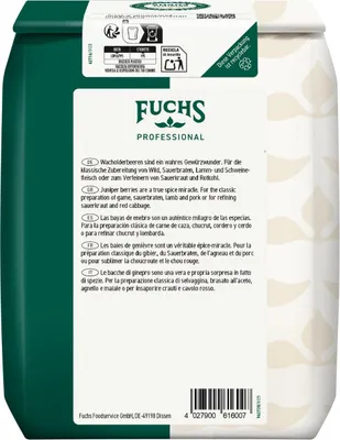 Produktbild von Fuchs Wacholderbeeren ganz ein vielseitig einsetzbares Gewürz 500g
