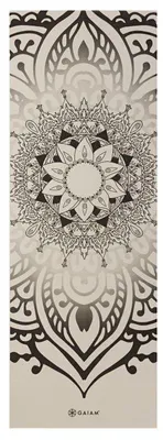 Produktbild von Gaiam - "Dovvetail Sundal" Yogamatte PP8068 (Einheitsgröße) (Beige/Schwarz)