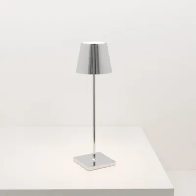 Obrázok produktu pre Stolná lampa Zafferano POLDINA PRO CHROME strieborná Ø11x38cm