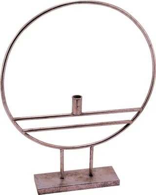 Obrázok produktu pre Kovový krúžok na nohe cca 57 cm z hliníka - na jednu stolovú sviečku