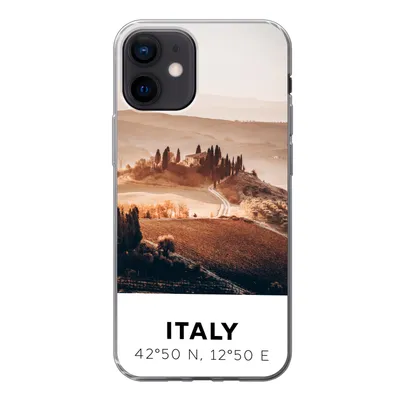 Produktbild von MuchoWow® Handyhülle Schutzhülle Hülle für iPhone 12 Toskana - Italien - Sommer Silikon Softcase Handy Hülle - Schutzhülle