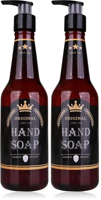 Immagine prodotto di Sapone liquido per le mani "accentra AC BREW", confezionato in flacone con aspetto simile a una bottiglia di birra, capacità 330 ml
