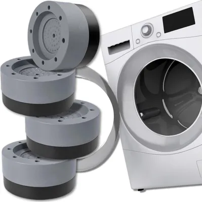 Produktbild von EDIBAZZAR | Gummipuffer 4 Stück antivibrations für Waschmaschine Kühlschrank Wäschetrockner