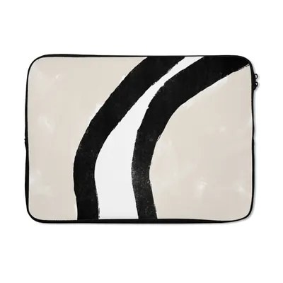 Produktbild von MuchoWow® Laptop Hülle 13 Zoll Abstrakt - Linie - Design - Pastell Laptoptasche - Laptophülle - Sleeve - Rundumschutz