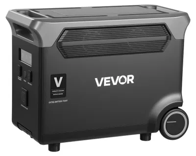 Produktbild von Powerstation-Erweiterungsakku – 3840 Wh LiFePO4 – Gehäuse aus ABS-Kunststoff – Schwarz-Grau
