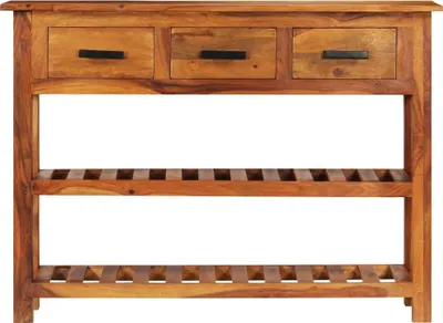 Produktbild von vidaXL Sideboard mit 3 Schubladen 110x30x80 cm Massivholz Akazie