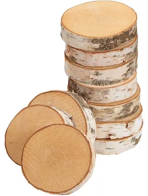 Produktbild von Baumscheiben 10 Stk. Dekoholz Holzscheiben Holzplatten 8 - 10 cm
