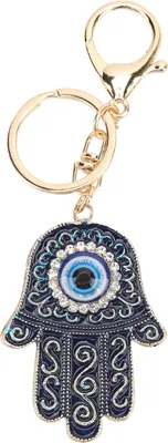 Produktbild von Evil Eye Keychain dauerhaften Schutz Charme Glück Schlüsselanhänger für Handtasche Haken Home Dekoration